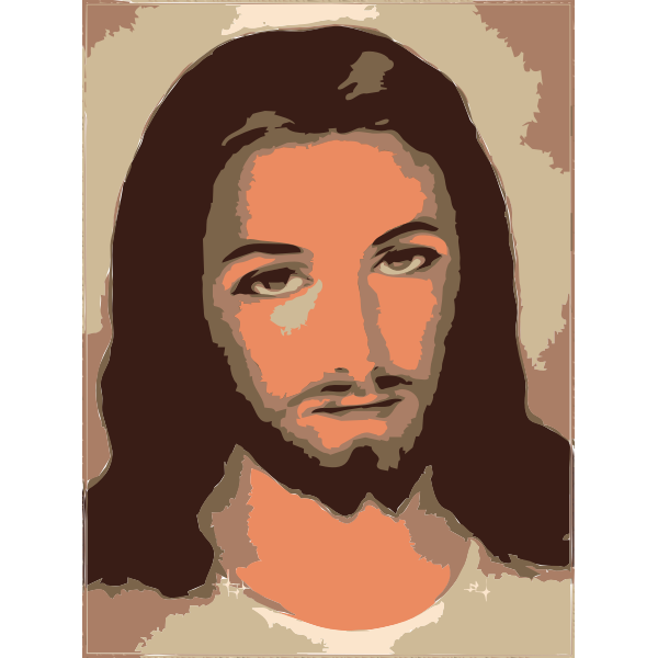 SVG Jesus Christ arty image