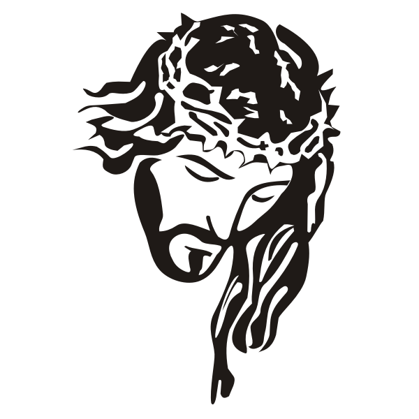 SVG Jesus Christ stencil art