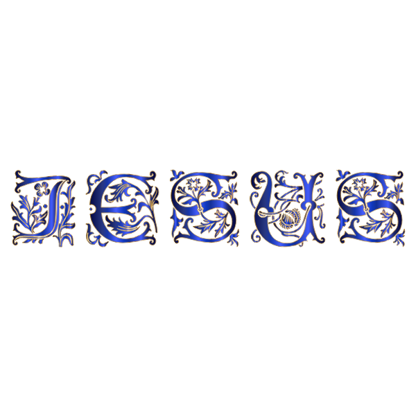 SVG Jesus elegant letters