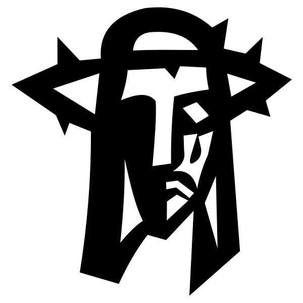 SVG Jesus silhouette