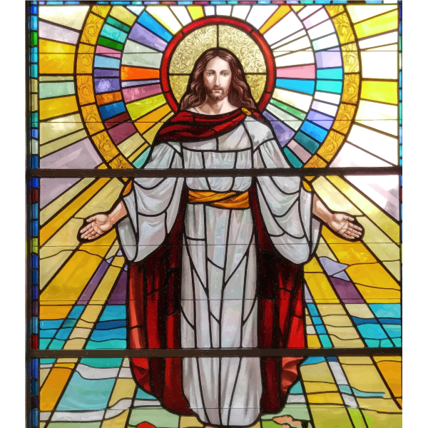 SVG Jesus Stained Glass