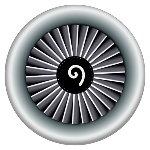 SVG Jet engine vector