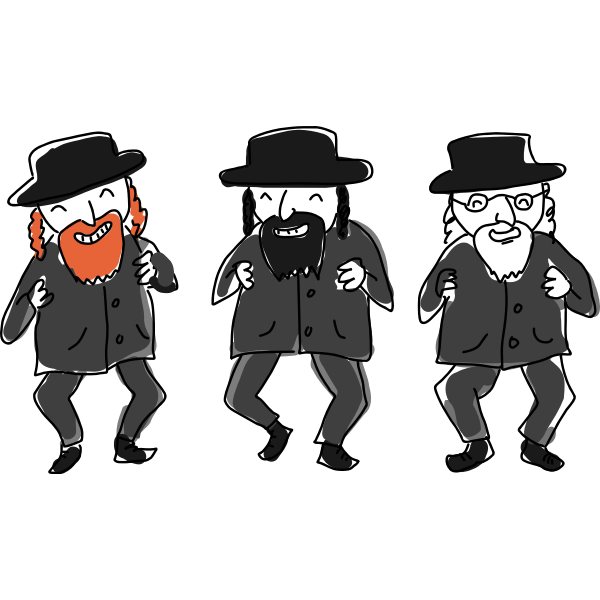 SVG Jewish dance by Rones