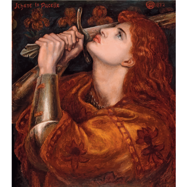 SVG Joan of Arc 1882 Dante Gabriel Rossetti