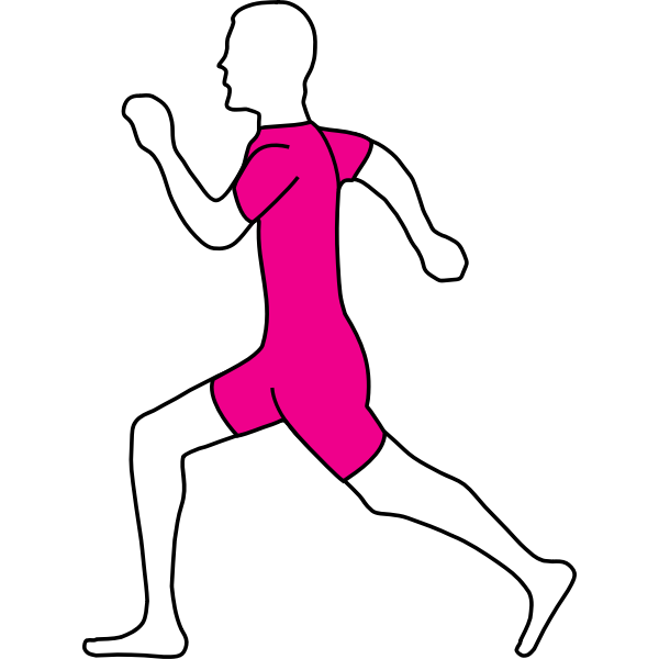 SVG Jogging man vector