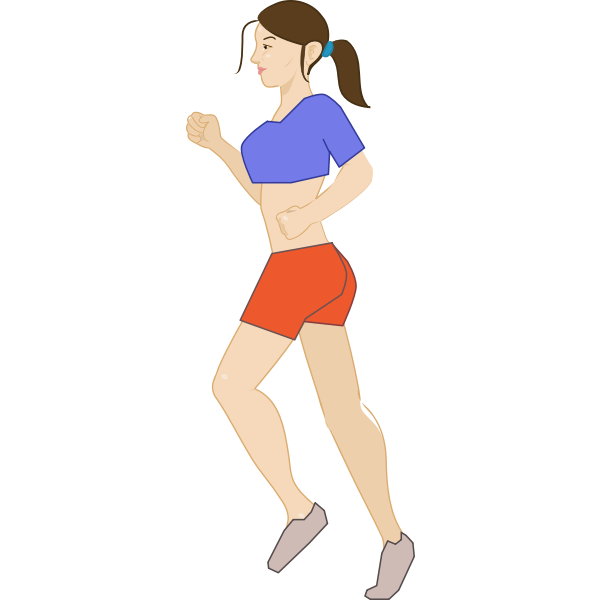 SVG Jogging woman