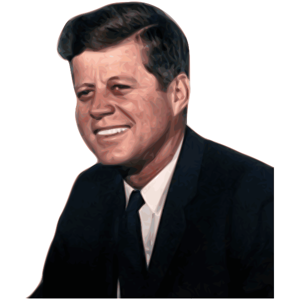 SVG John Fitzgerald Kennedy 35th President of the United States