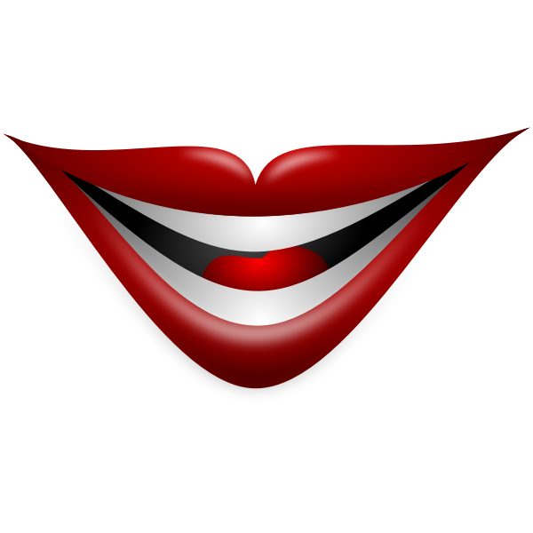 SVG Joker smile vector image