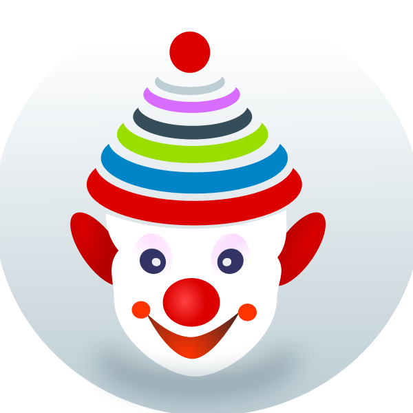 SVG Joker with a smile