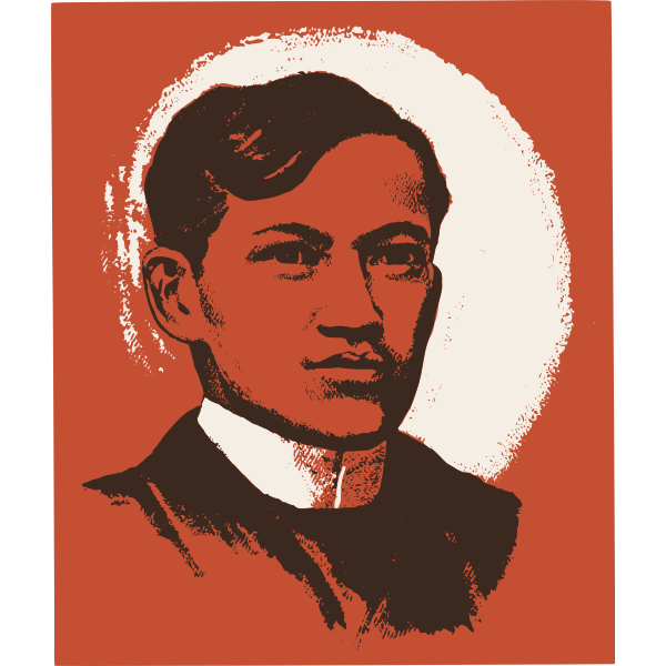 SVG Jose Rizal vector portrait