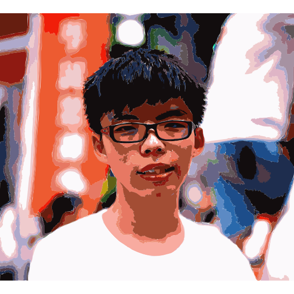 SVG Joshua Wong Stylized
