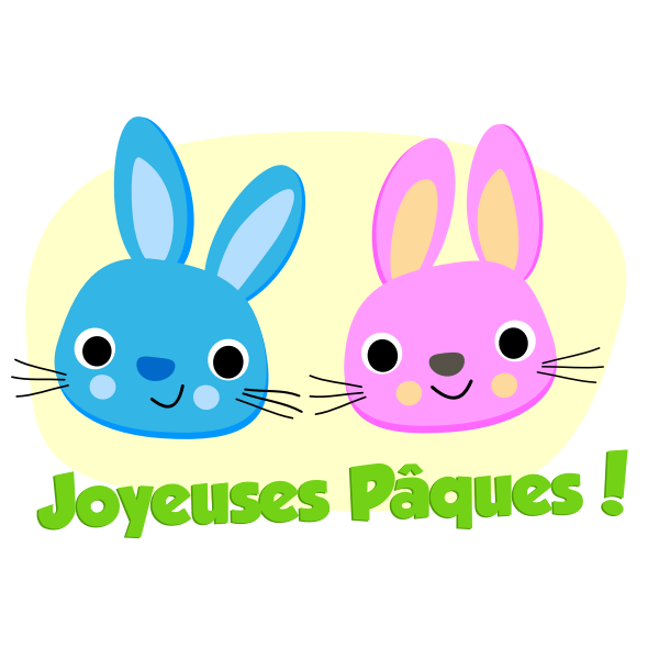 SVG Joyeuses Pques symbol vector image