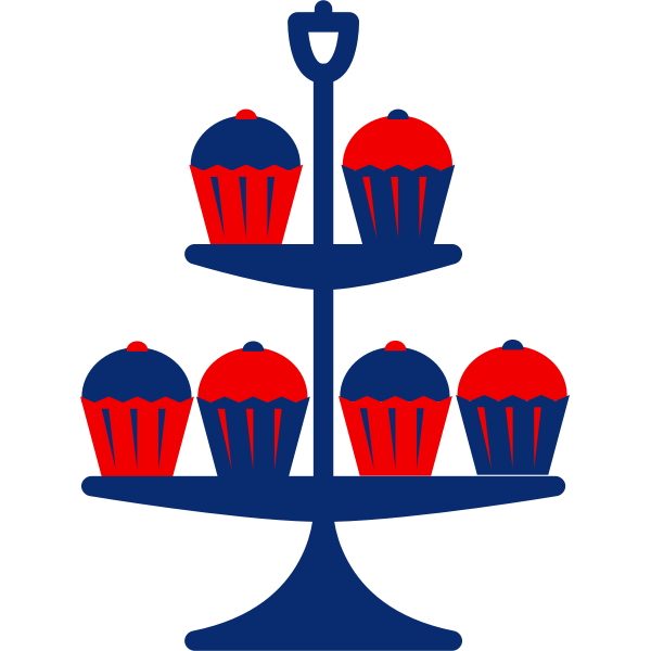SVG jubilee cake stand blue