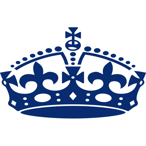 SVG jubilee crown blue
