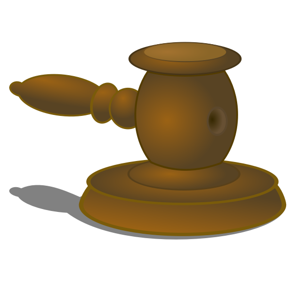SVG Judge hammer vector illustration