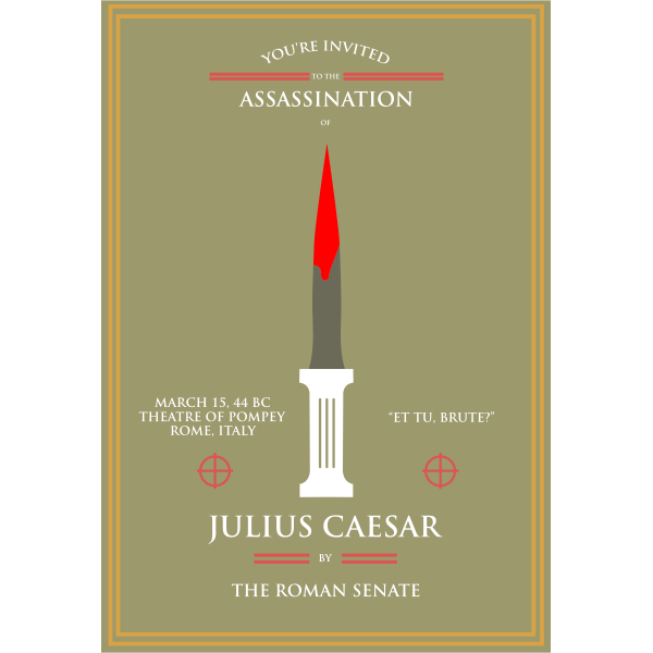 SVG Julius Caesar poster