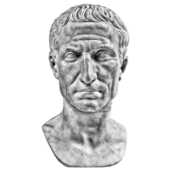 SVG Julius Caesar statue