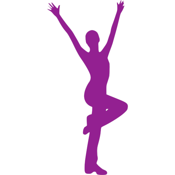 SVG Jumping dancer silhouette