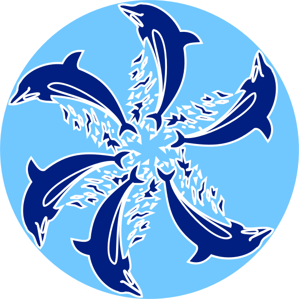 SVG Jumping dolphins