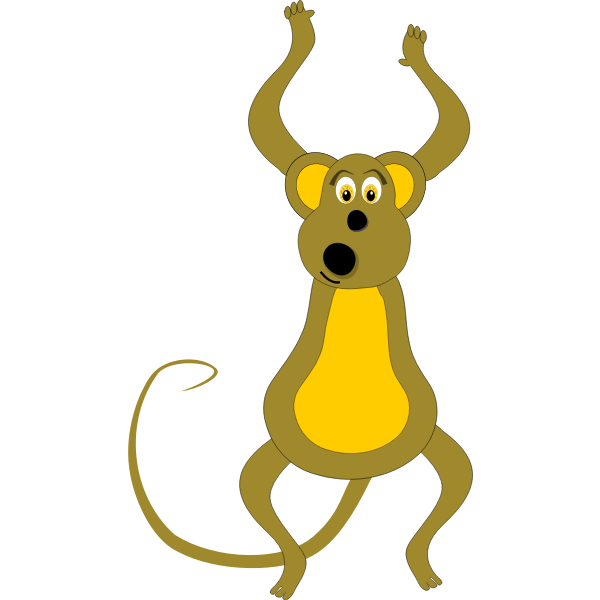 SVG Jumping monkey
