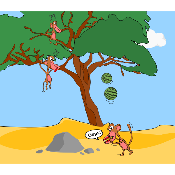 SVG Jungle monkeys
