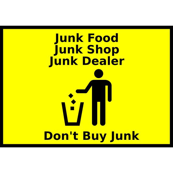 SVG Junk Sign