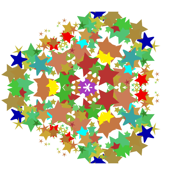 SVG kaleidoscope 3 fold symmetry