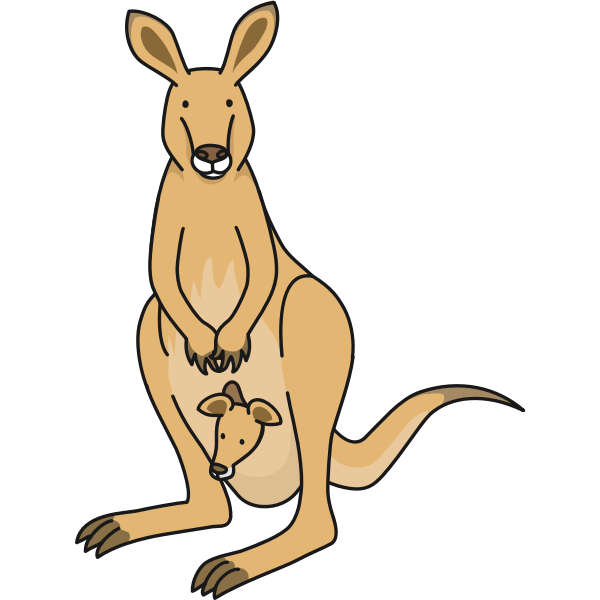 SVG Kangaroo parent