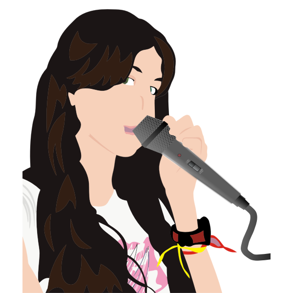 SVG Karaoke Singer