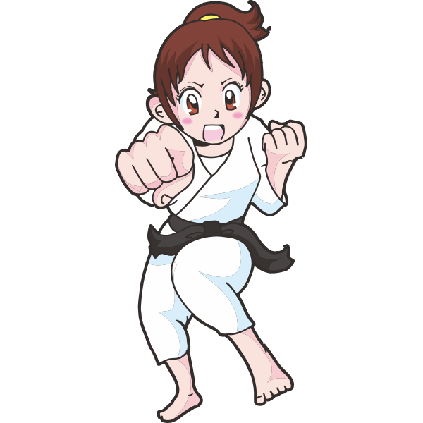 SVG Karate cartoon