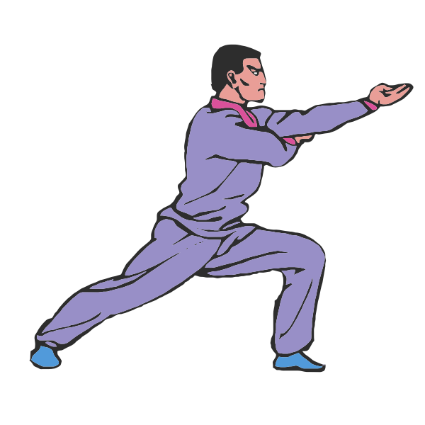 SVG Karate man