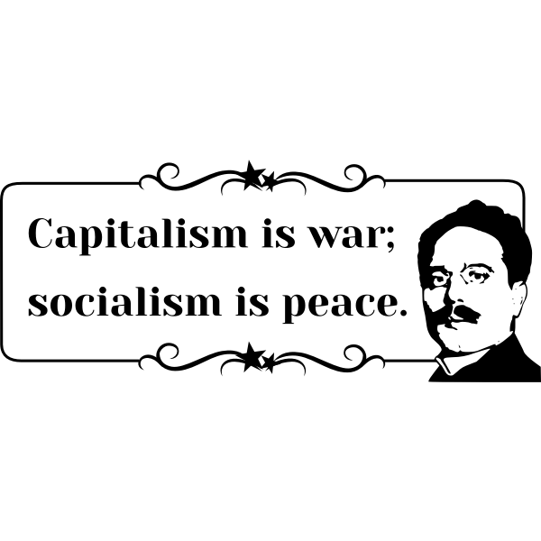 SVG Karl Liebknecht socialism is peace sign vector image