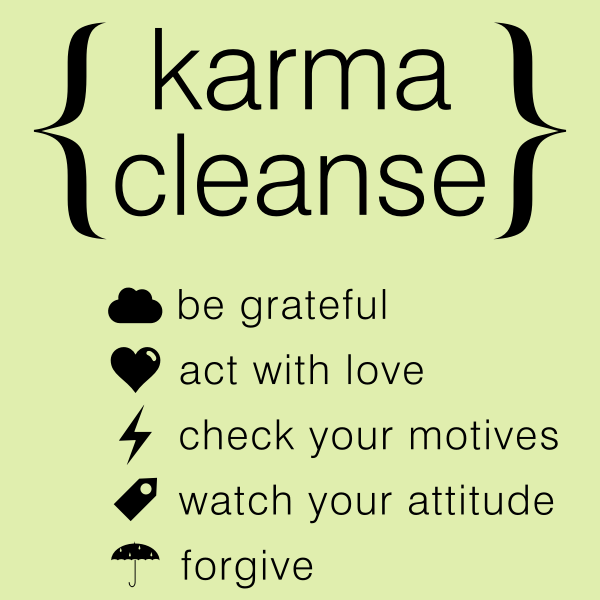 SVG Karma cleanse typography