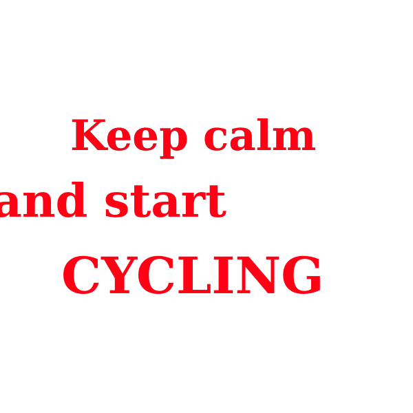 SVG Keep calm amp start cycling red and white sign vector graphics