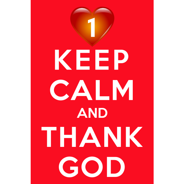 SVG Keep Calm And Thank God