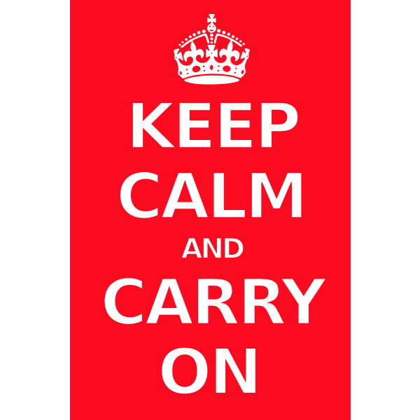 SVG Keep calm poster