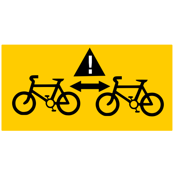 SVG keep distance warning