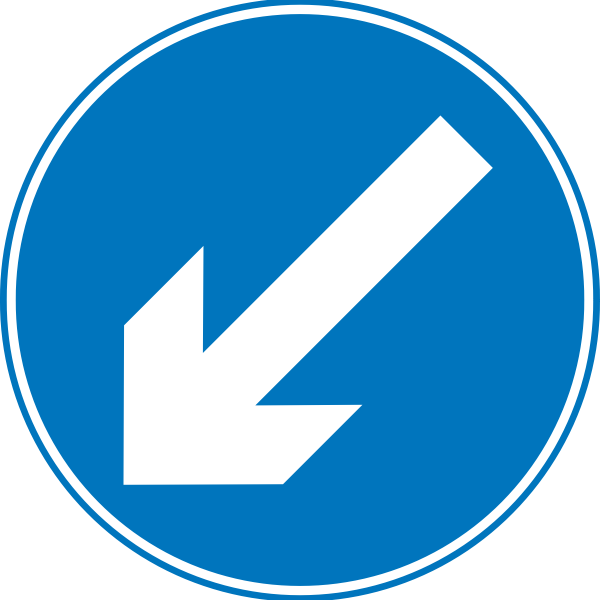 SVG Keep left symbol