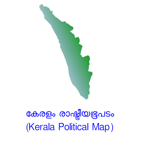 SVG Kerala Political Map