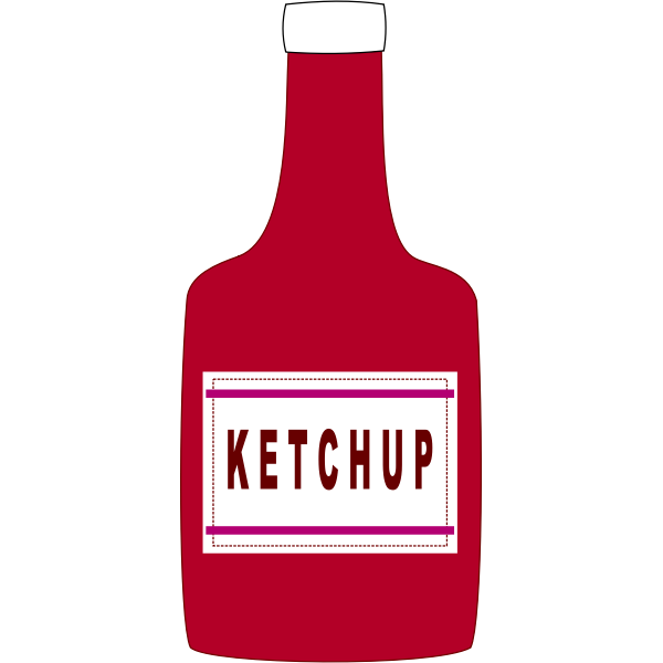 SVG Ketchup bottle
