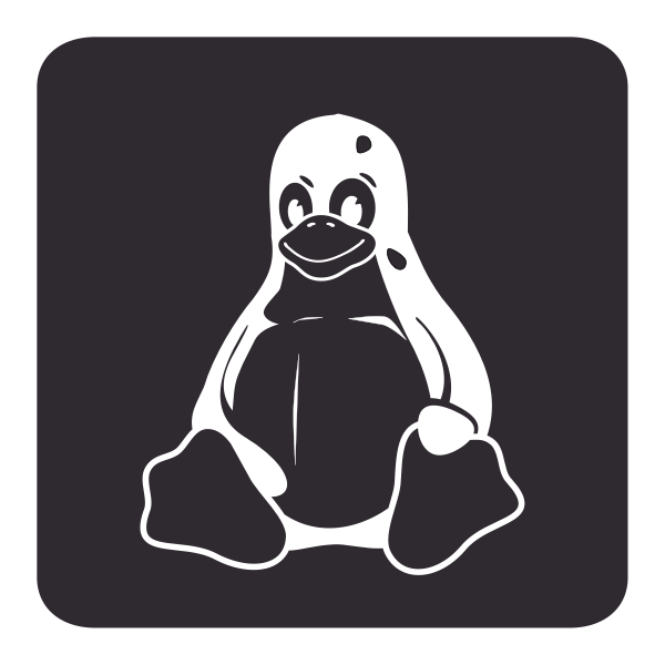 SVG Key tux black amp white