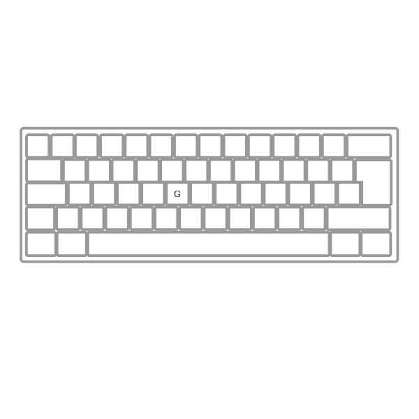 SVG Keyboard ABNT PT BR vector image