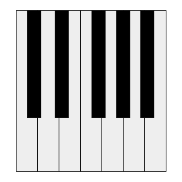 SVG Keyboard octave