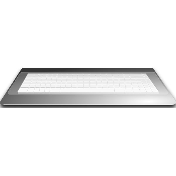 SVG keyboard plastic case vector image