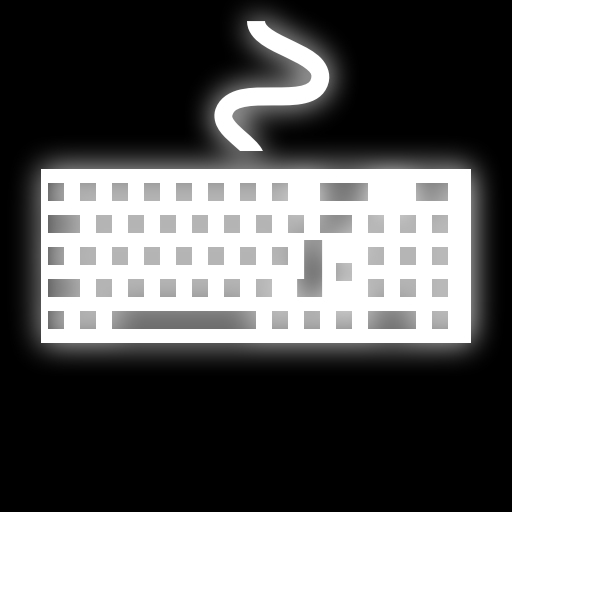 SVG Keyboard silhouette