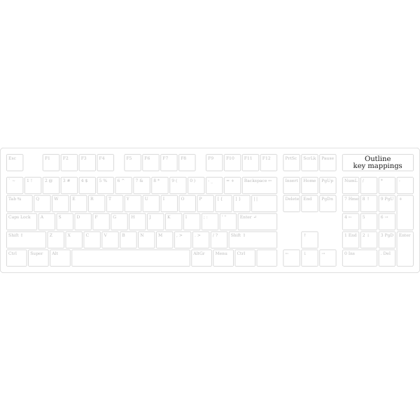 SVG Keyboard template