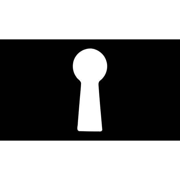 SVG Keyhole silhouette