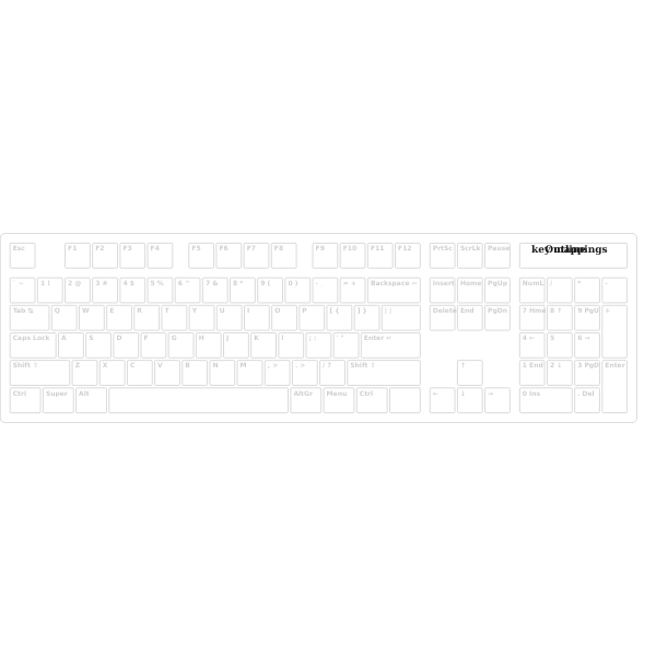 SVG keymap full outline