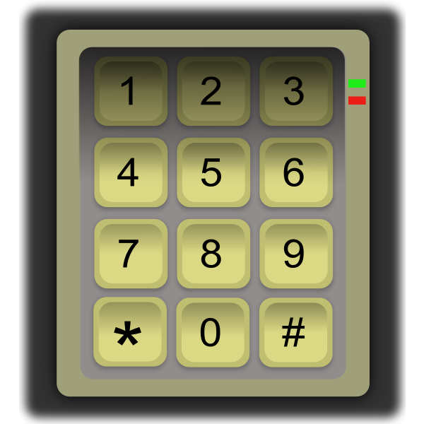 SVG Keypad vector clip art