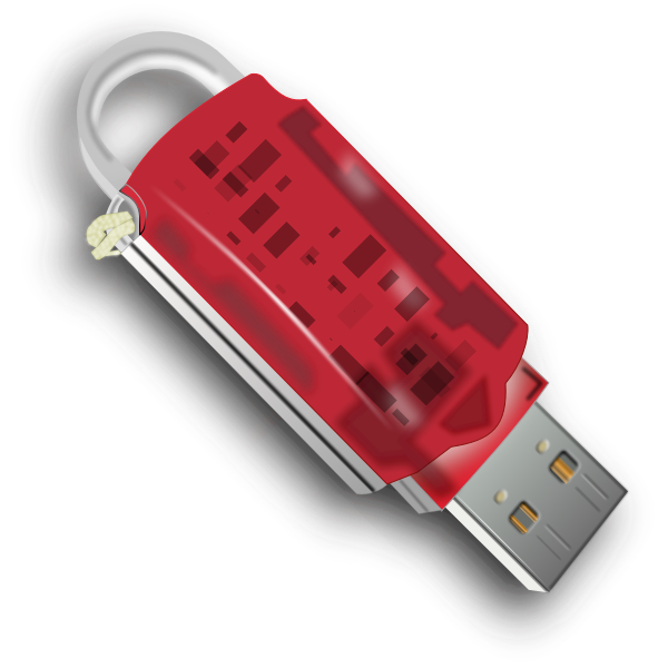 SVG Keyring USB stick vector image